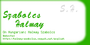 szabolcs halmay business card